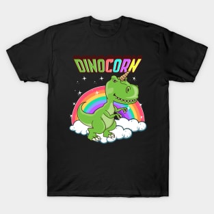 Dinocorn Cute Dinosaur & Unicorn Unisaur T-Shirt